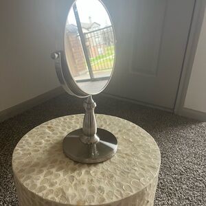 Elegant Silver Vanity Mirror